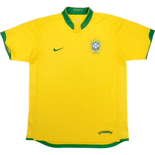 Camiseta Brasil 1ª Retro 2006 Amarillo